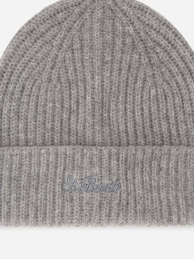 Grey Wengen cashmere beanie