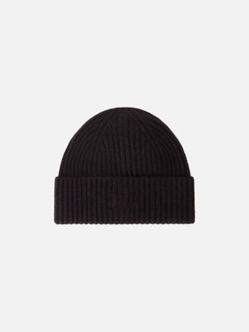 Gorro Wengen de cachemir marrón 