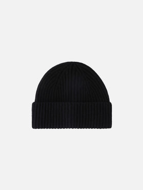 Gorro beanie Wengen de cachemir negro 