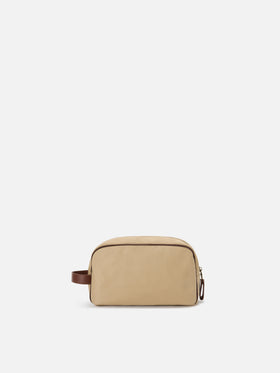 Westwood beige nylon beauty bag