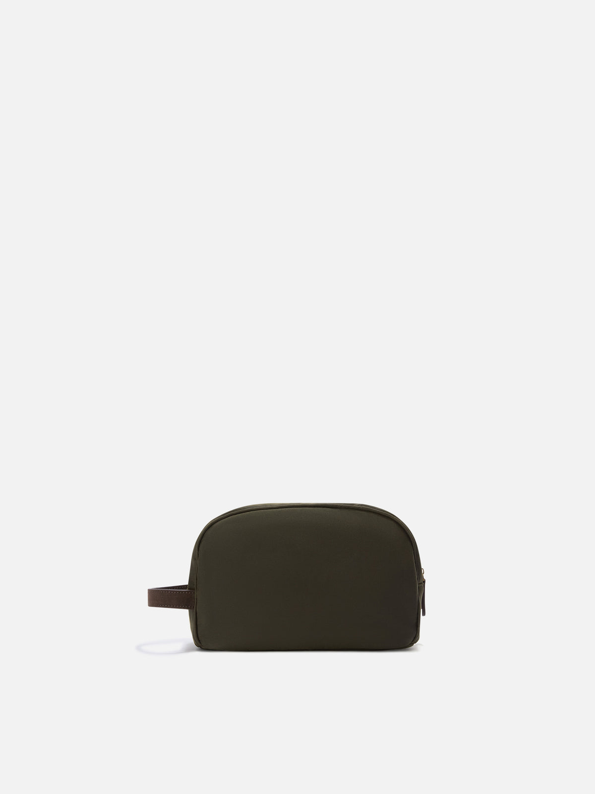 Westwood gewachste Kosmetiktasche in Military-Grün mit gesticktem Logo 