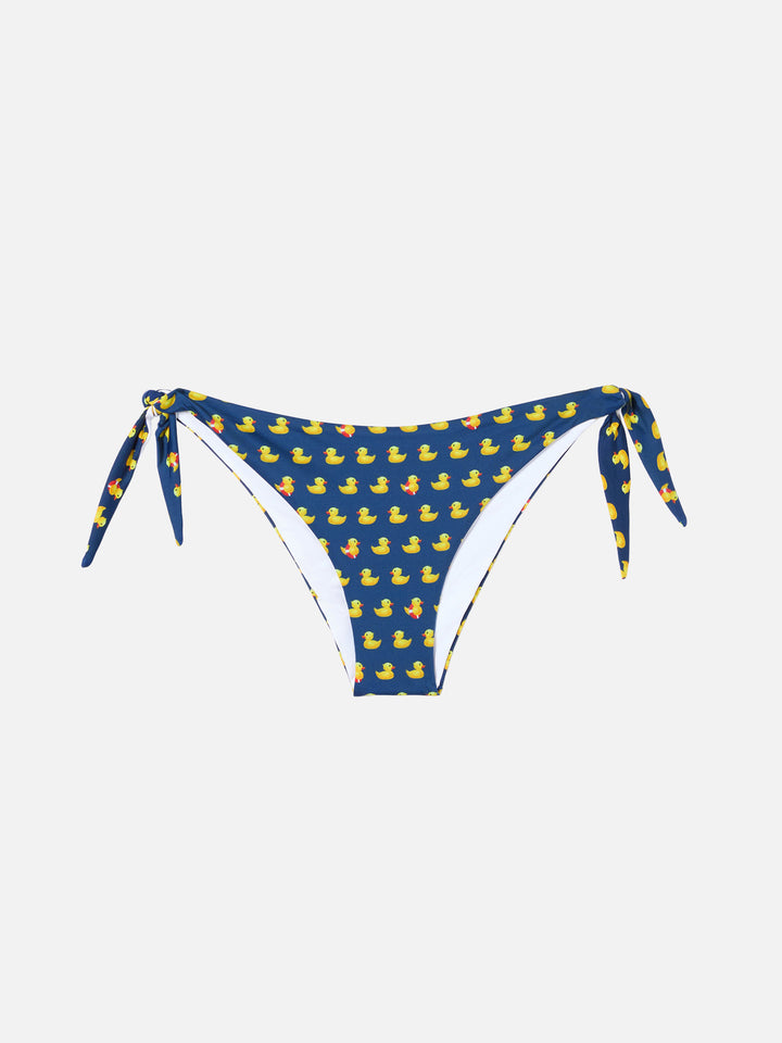 Woman scoop bralette bikini May Yali with ducky print