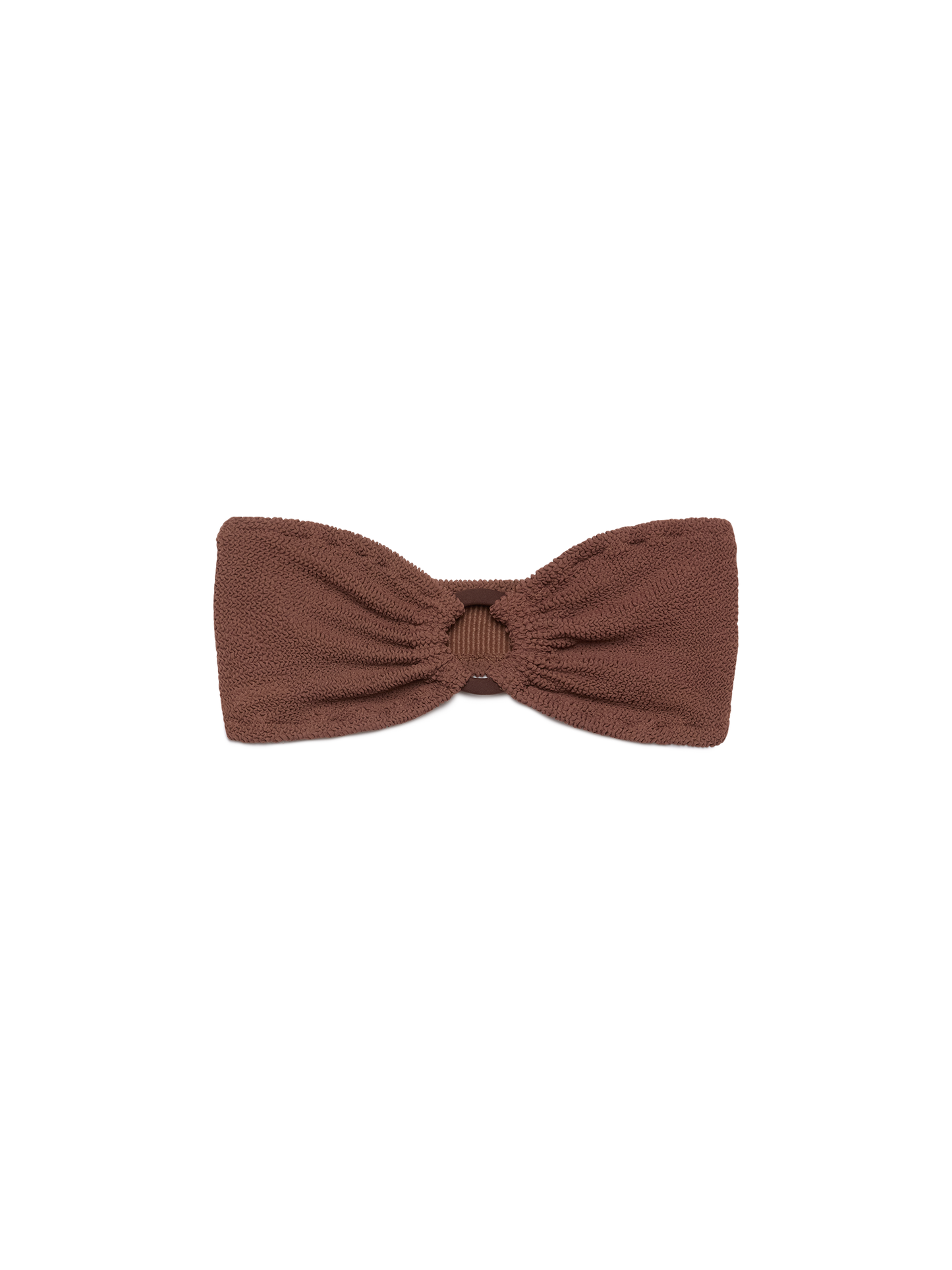 Yulia braunes Crinkle-Bandeau-Top