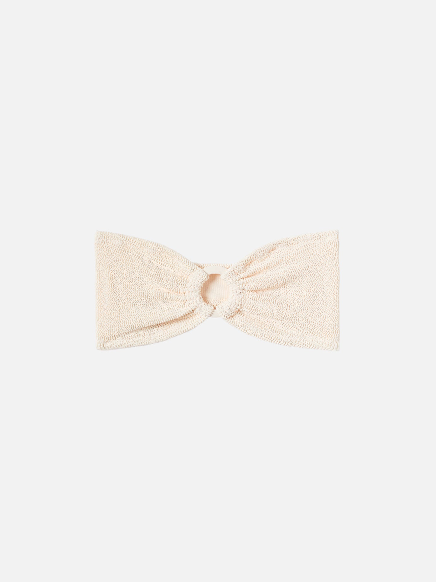 Yulia beiges Crinkle-Bandeau-Top