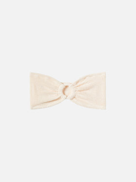 Yulia beiges Crinkle-Bandeau-Top