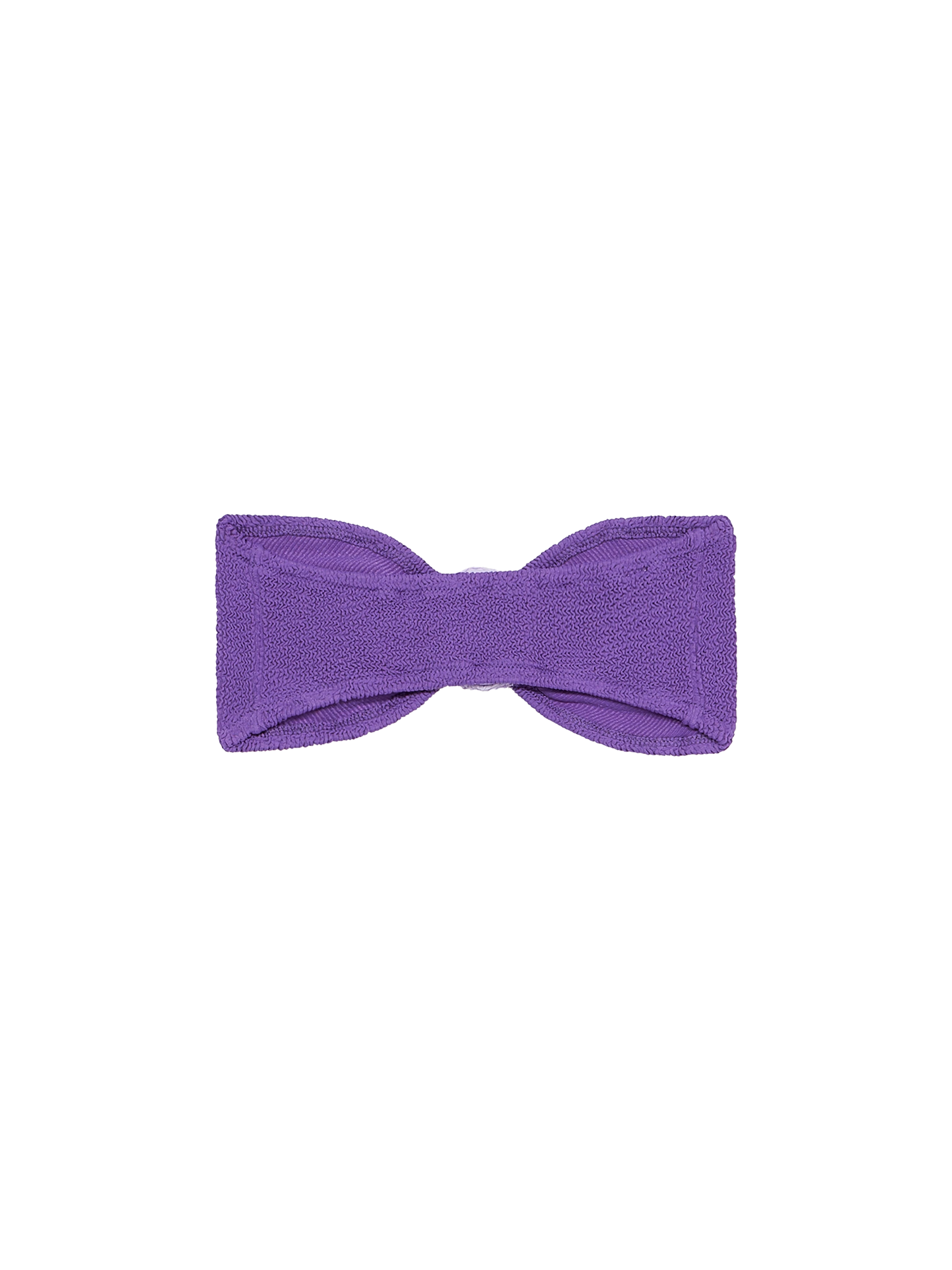 Costume da bagno da donna con top a fascia viola crinkle Yulia