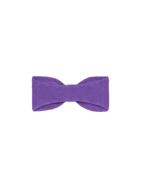 Costume da bagno da donna con top a fascia viola crinkle Yulia