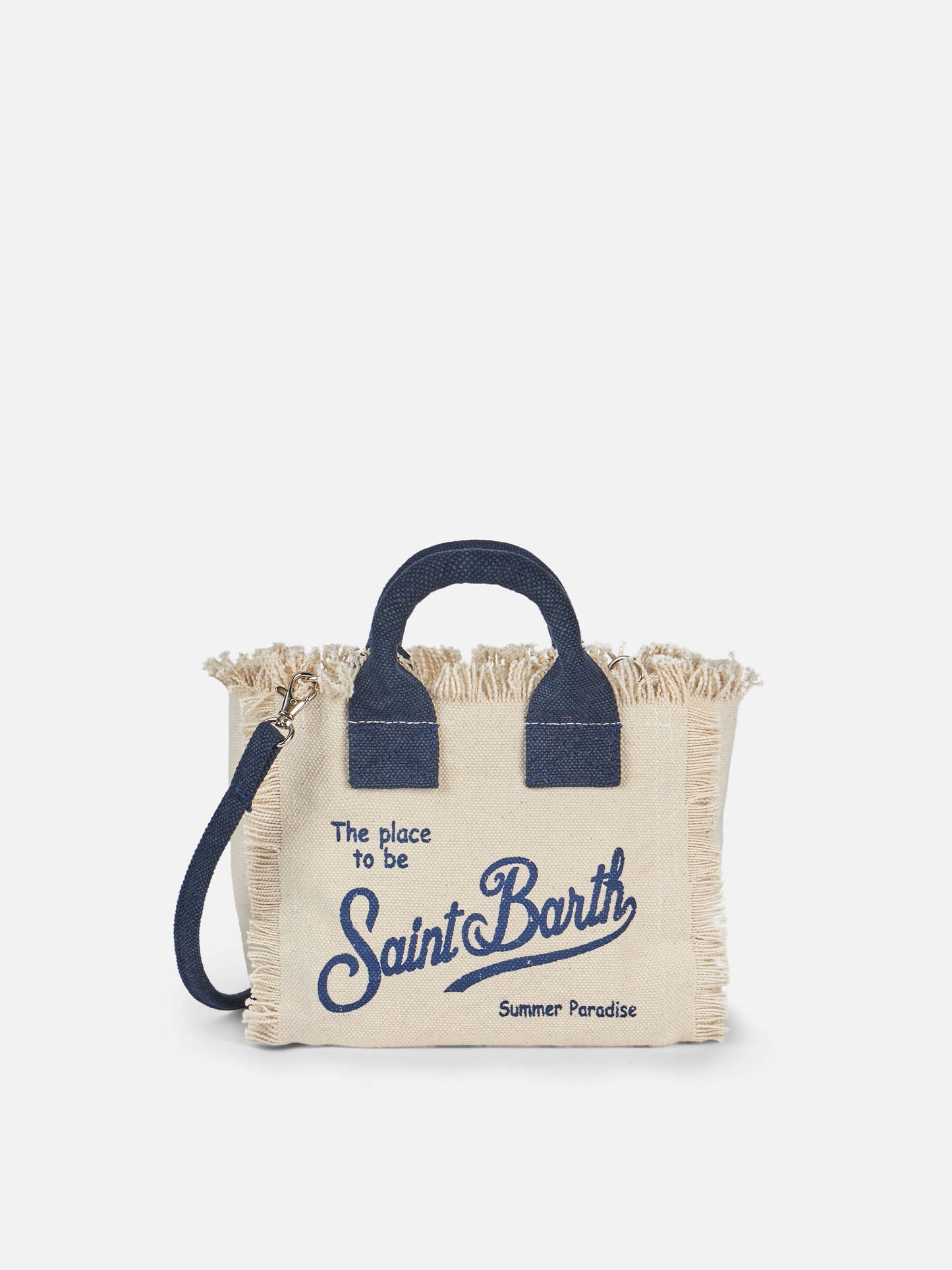 Off-white cotton canvas Mini Vanity bag