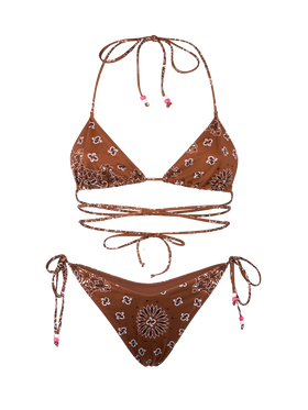 Bikini da donna a triangolo bandana 