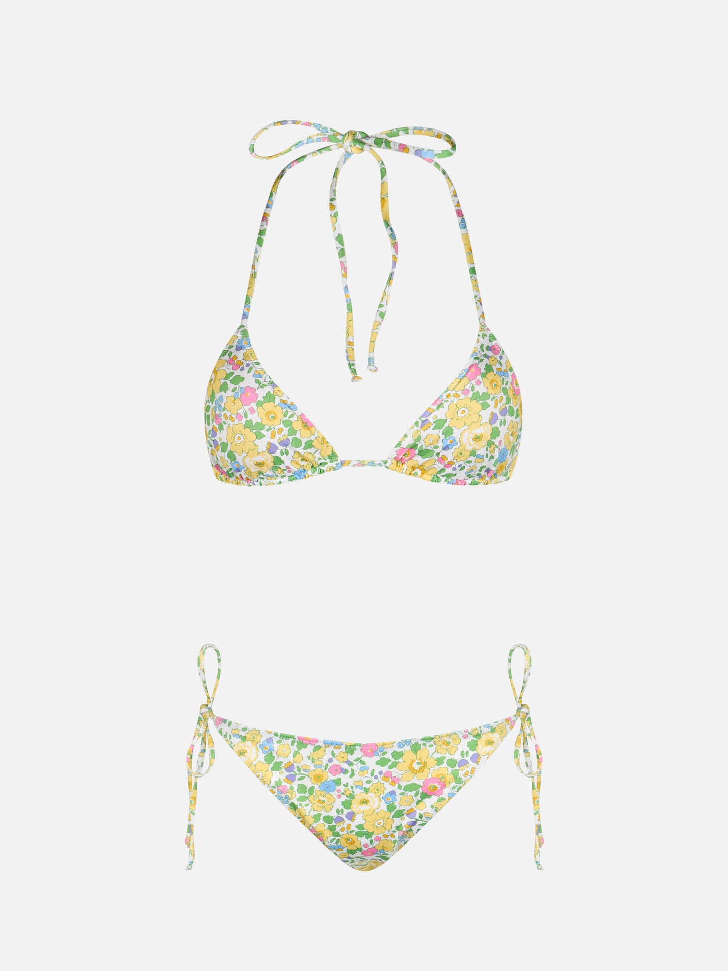 Woman Betsy triangle bikini Leah Virgo | MADE WITH LIBERTY FABRIC