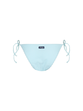 Slip mare donna classico Virgo a righe in seersucker