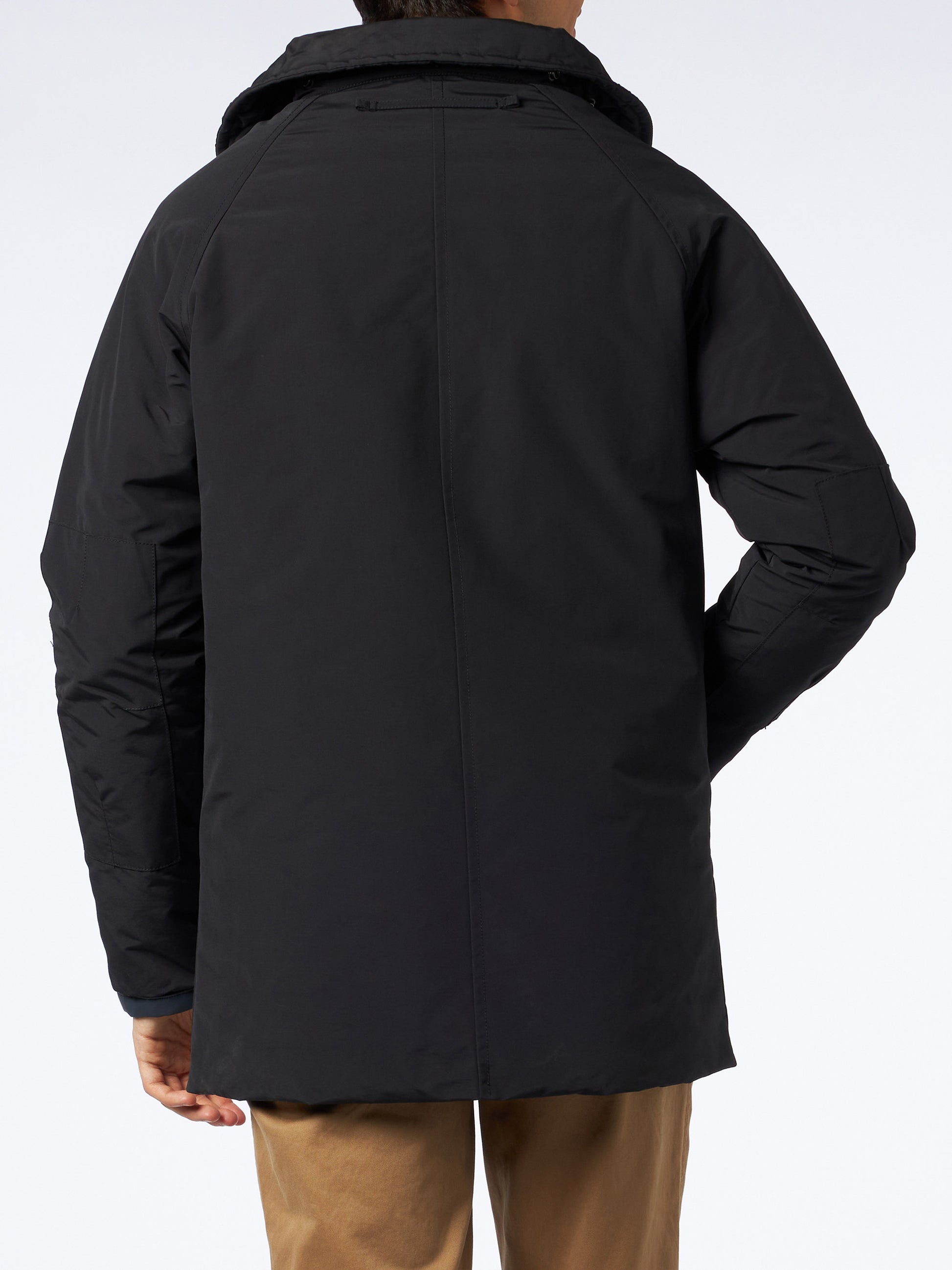 Man anthracite grey hooded parka jacket Voyager - MC2 Saint Barth