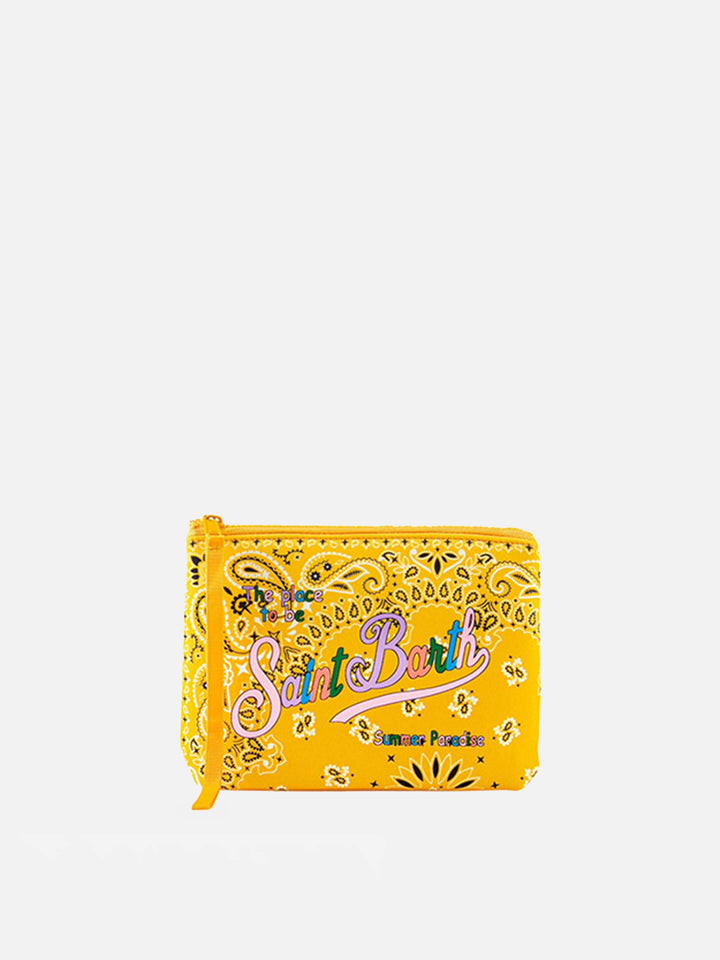 Aline Scuba-Pochette mit Bandana-Print