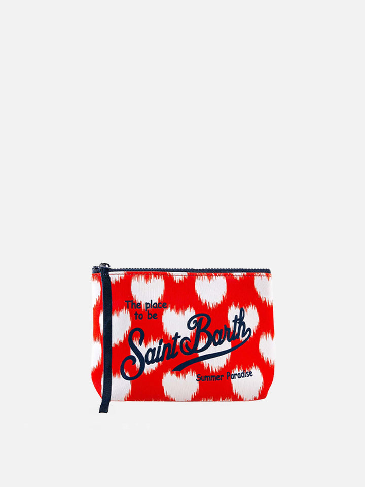 Aline scuba pochette with heart print