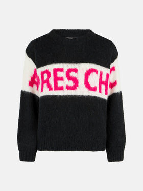 Weicher Damenpullover in kastiger Form mit Apres Chic-Jacquard