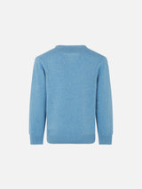 Après Ski boy's light blue sweater