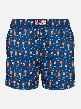 Costume da bagno da uomo in tessuto leggero con stampa Spritz | EDIZIONE SPECIALE APEROL