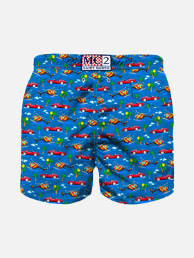 Boy Light swim shorts mini cars print - MC2 Saint Barth