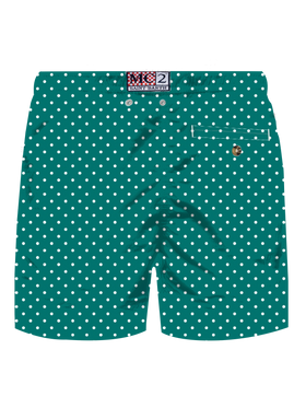 Lighting swim shorts with polka dots print