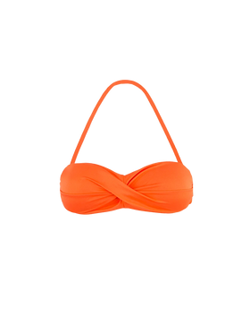 Orangefarbenes Bandeau-Top