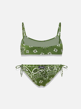 Brralette bikini Jaiden with bandanna print - MC2 Saint Barth
