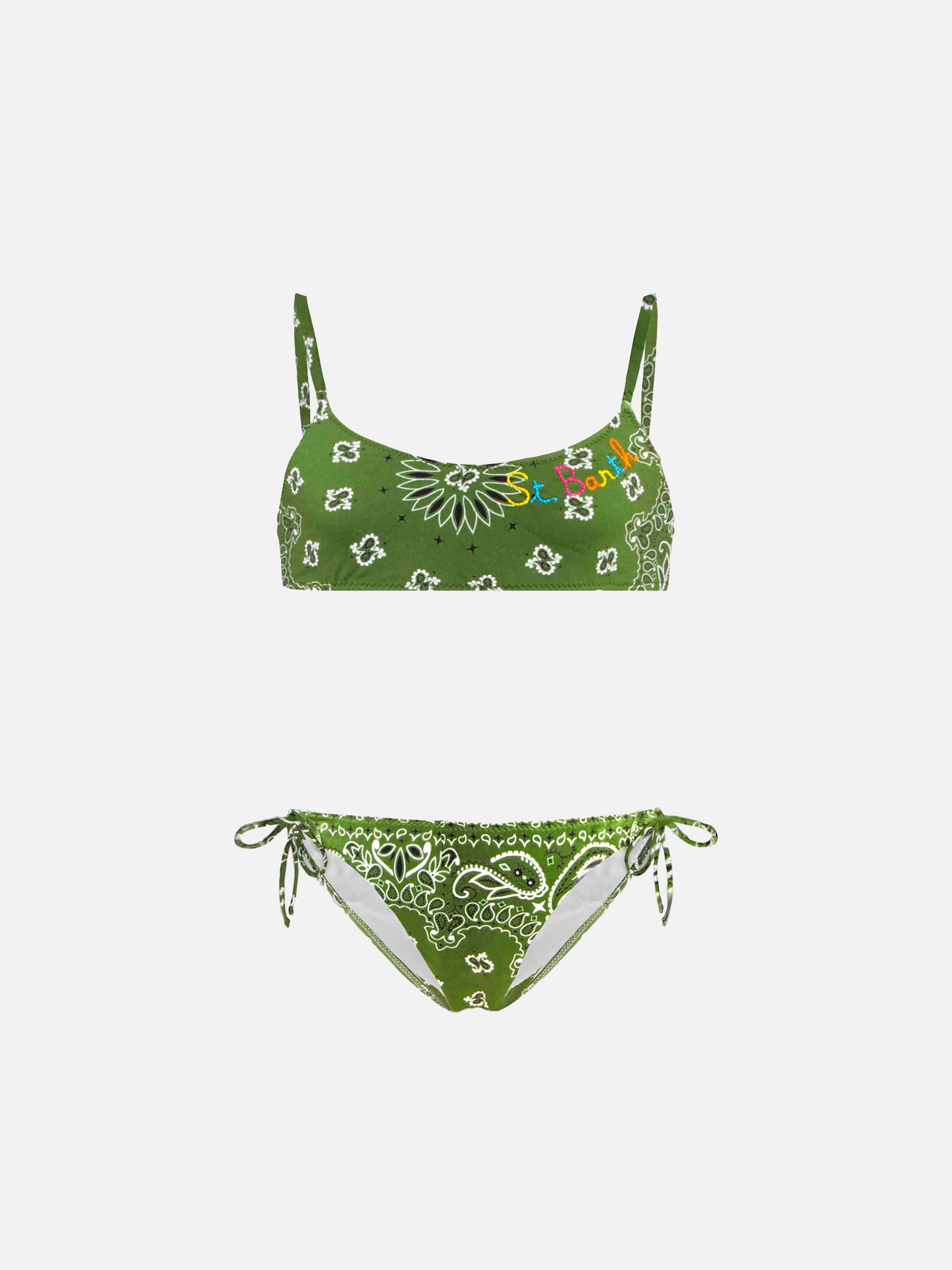 Brralette bikini Jaiden with bandanna print - MC2 Saint Barth