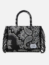 Borsa a spalla blanket Vanity con stampa bandana nera