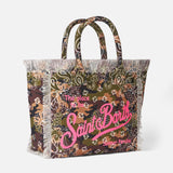 Borsa a spalla Vanity in canvas con stampa mimetica bandana