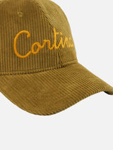 Baseball corduroy cap with Cortina embroidery