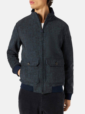 Man mélange blue thermo jacket Byron - MC2 Saint Barth