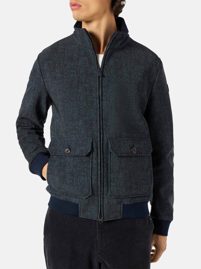 Thermojacke Byron für Herren in Melange-Blau