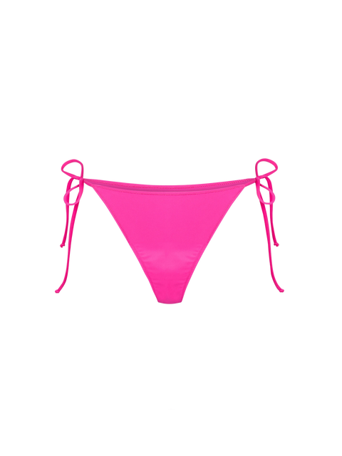 Woman fuchsia swim briefs with side laces - MC2 Saint Barth