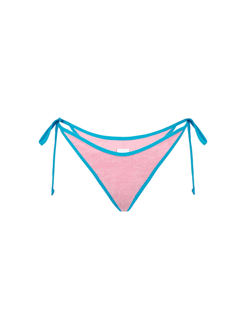 Woman pink terry cheeky swim briefs - MC2 Saint Barth