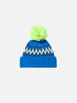 Boy beanie with Icelandic jacquard