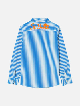 Camicia da bambino in cotone a righe