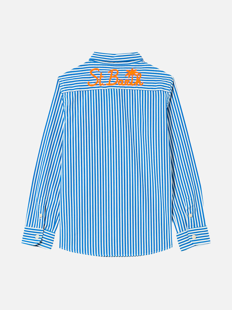 Striped cotton kid shirt Agnes