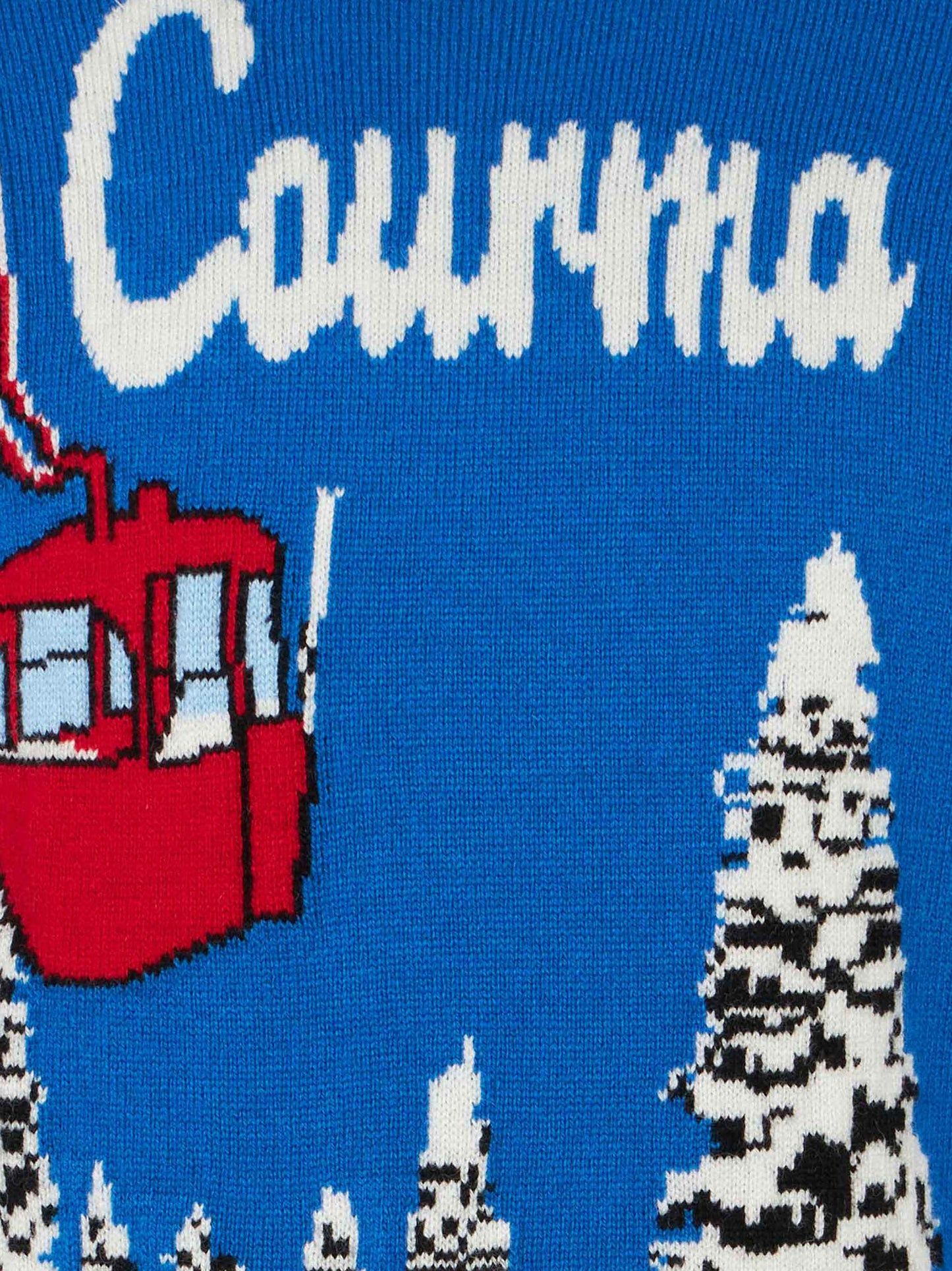 Boy sweater with Courmayeur jacquard