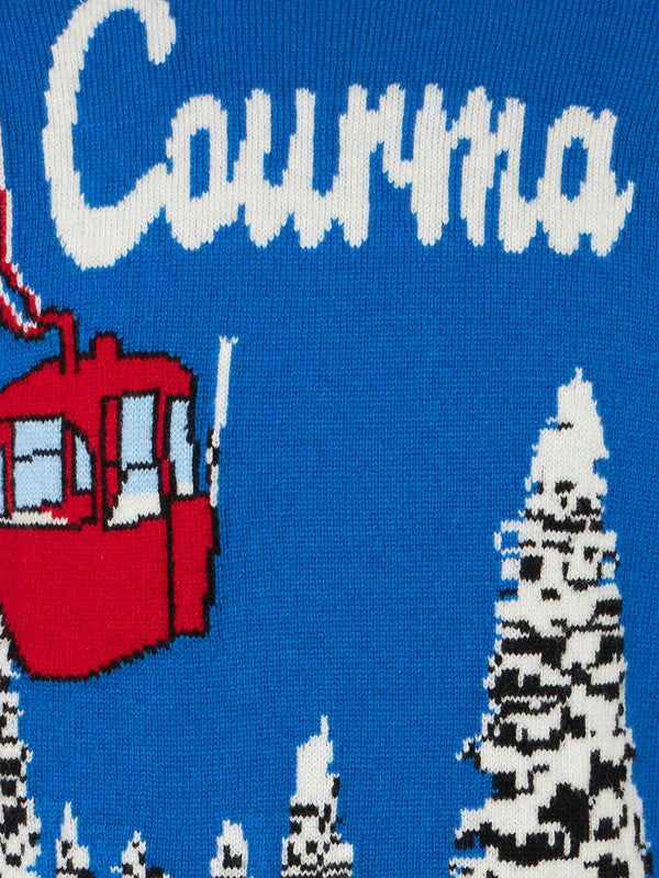 Boy sweater with Courmayeur jacquard print