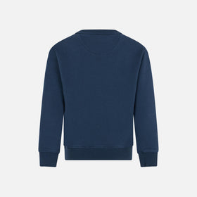 Boy cotton sweatshirt with St. Barth terry patch