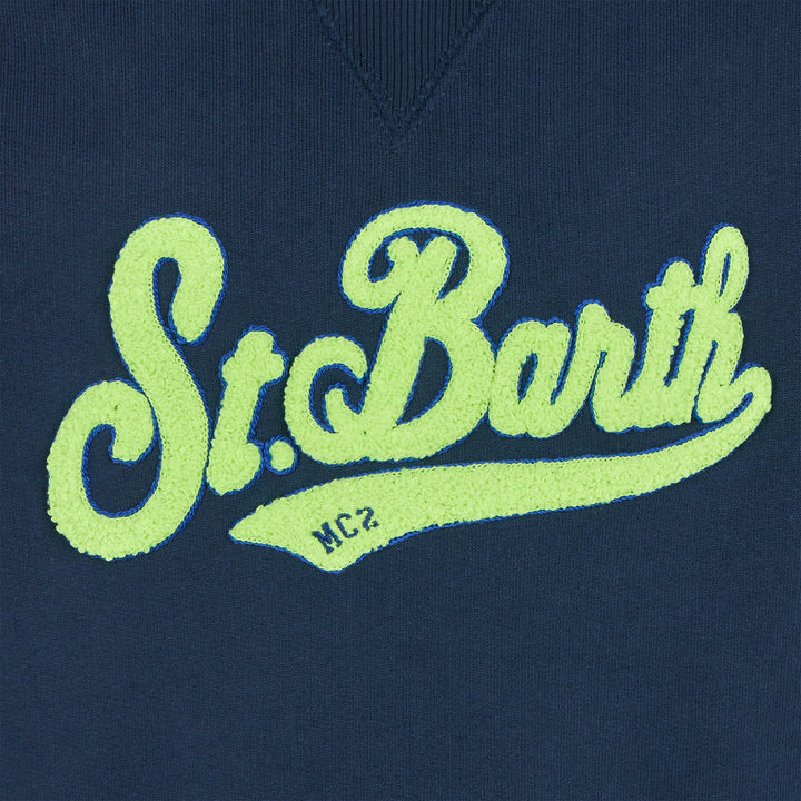 Boy cotton sweatshirt with St. Barth terry patch - MC2 Saint Barth