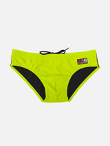 Slip da bagno da bambino giallo fluo