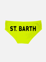 Slip da bagno da bambino giallo fluo