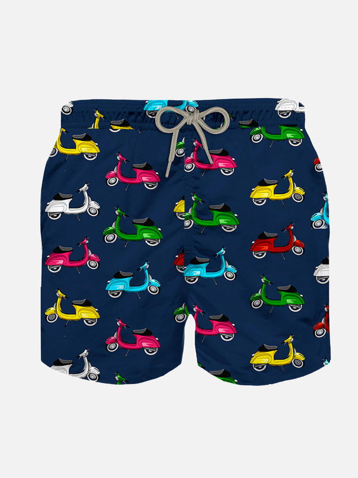 Boy swim shorts with scooter print - MC2 Saint Barth