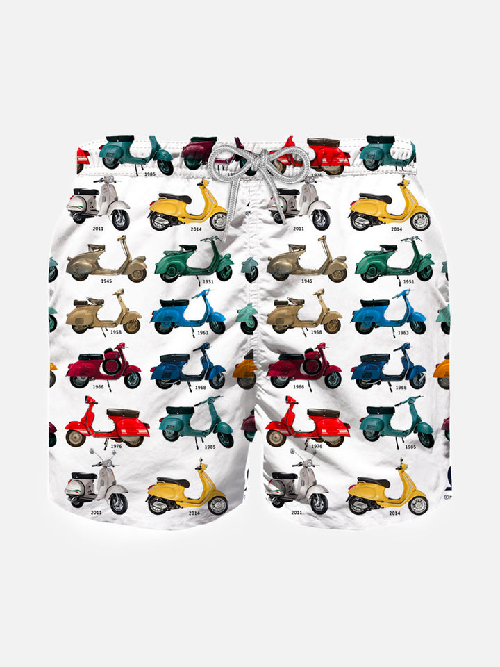 Vespa® print boy swim shorts | Vespa® Special Edition - MC2 Saint Barth