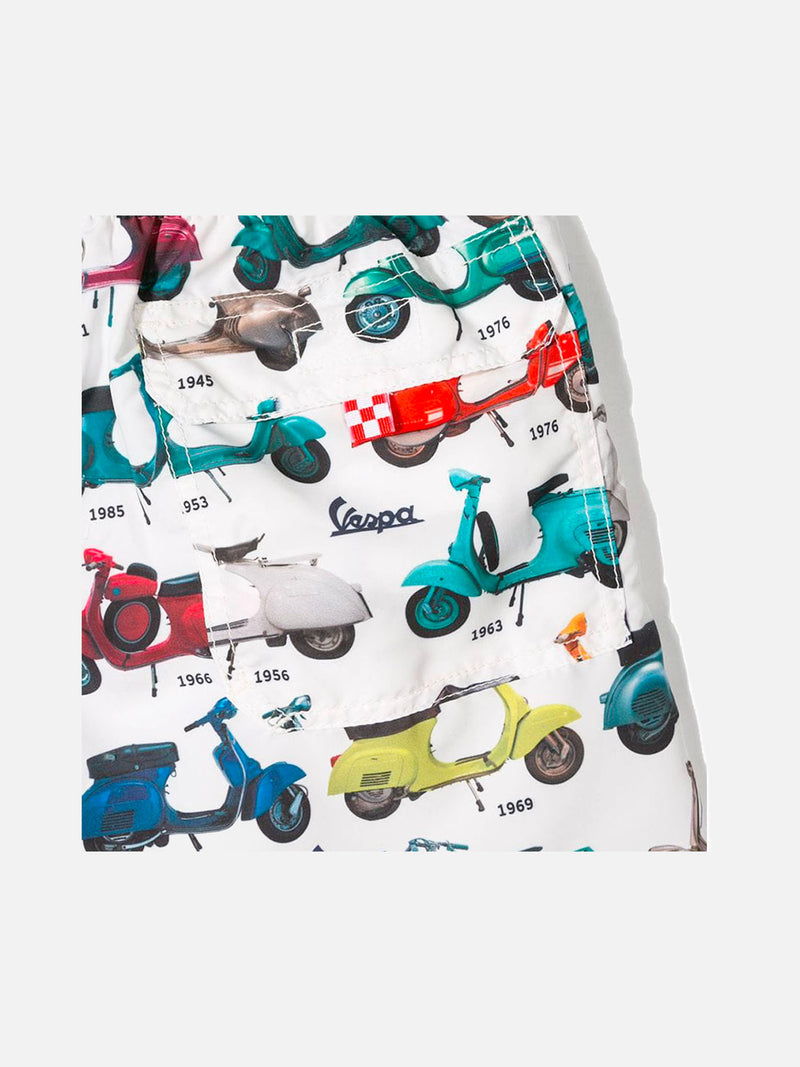 Jungen-Badeshorts mit Vespa®-Print | Vespa® Sonderedition