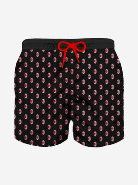 Boy swim shorts with Milan pattern | MILAN SPECIAL EDITION