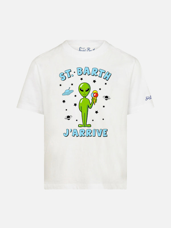 Baumwoll-T-Shirt für Jungen mit Alien-Print