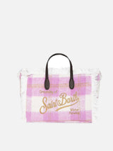 Colette Wollhandtasche mit Gingham-Print