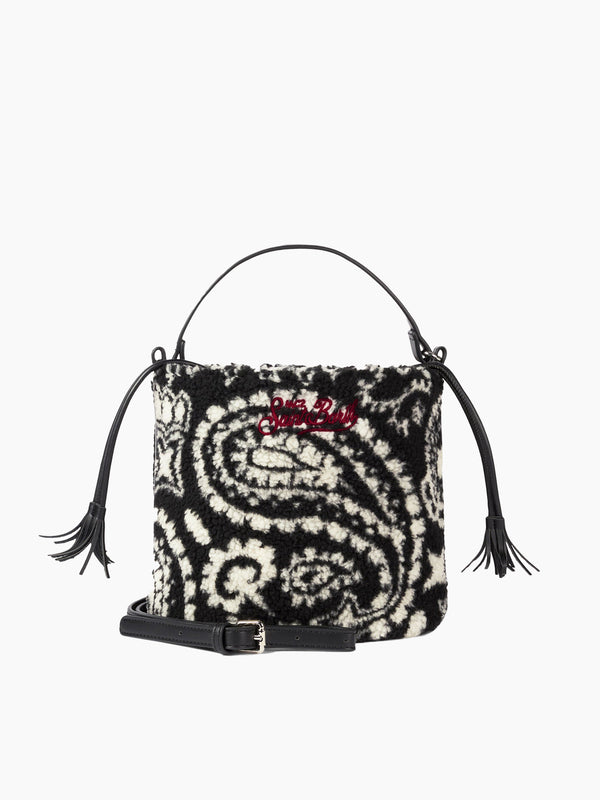 Sherpa bucket bag with bandanna print