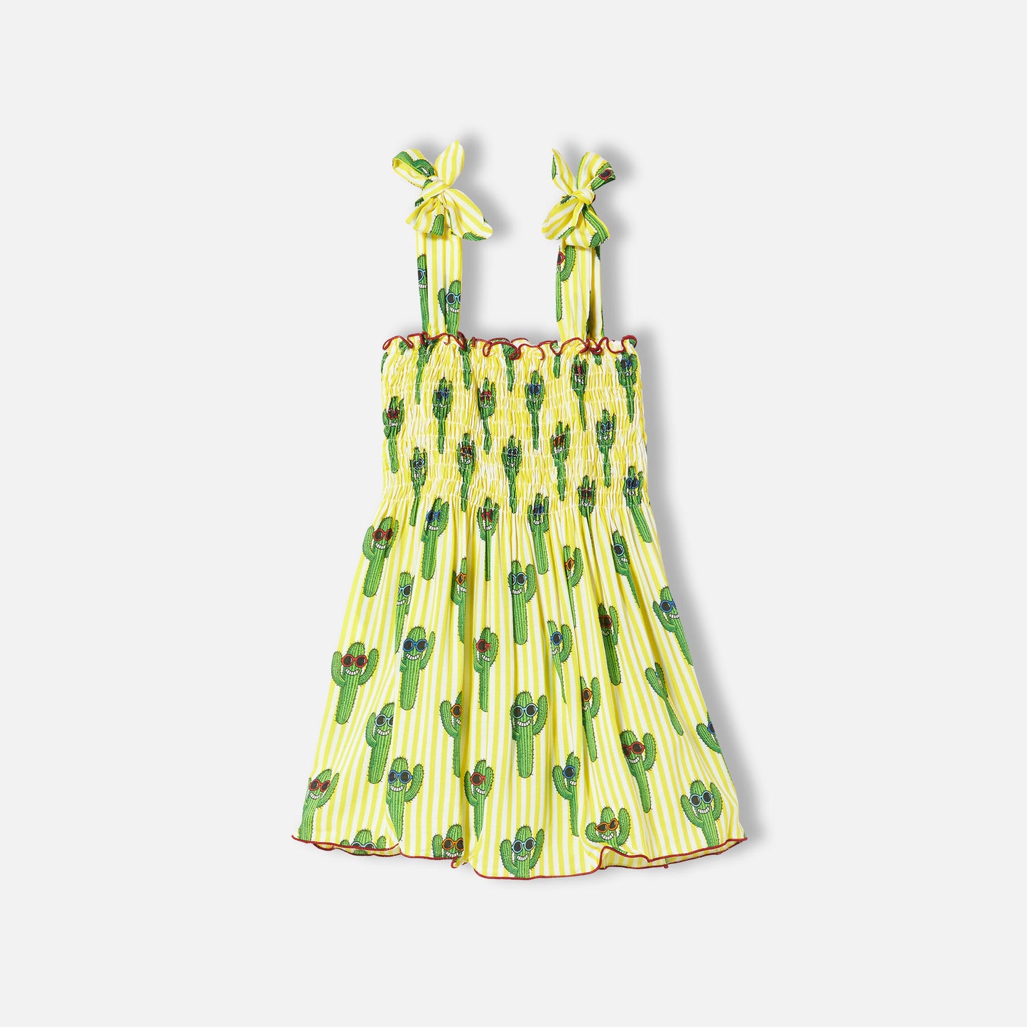 Cotton dress Lola with happy cactus print - MC2 Saint Barth